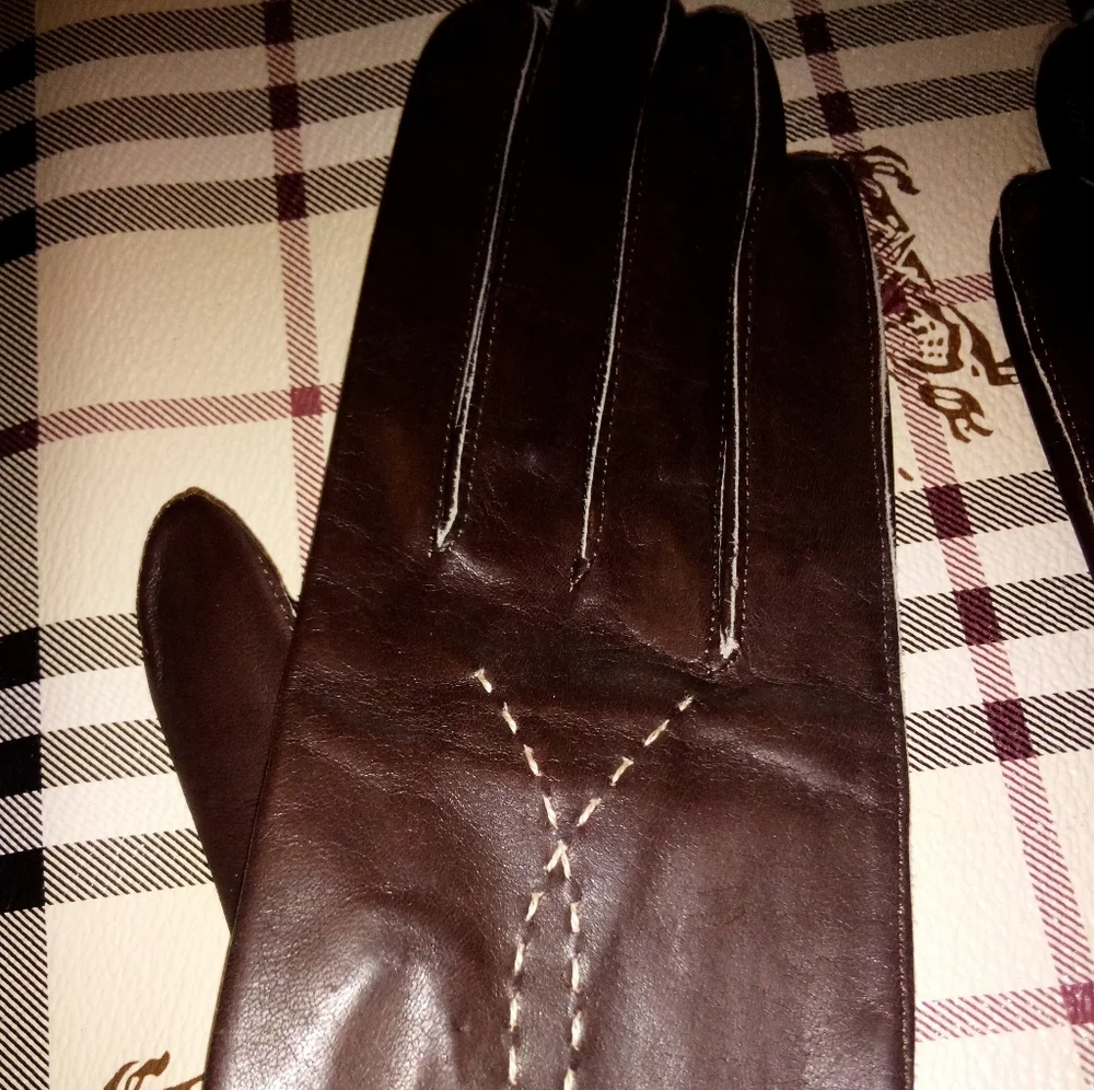 Beautiful Bacmo Leather Gloves 12 Inches Long Flared Vintage
